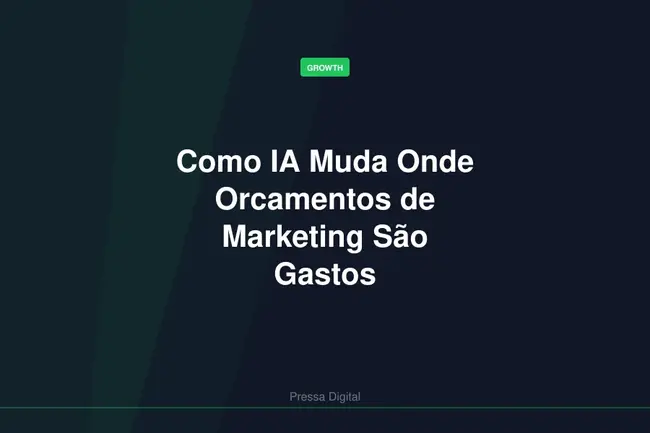 Como IA Muda Onde Orcamentos de Marketing São Gastos